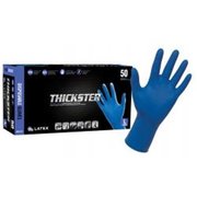 Sas Safety Thickster, Latex Exam Gloves, 14 mil Palm Thickness, Latex, Powder-Free, L SA6603-20